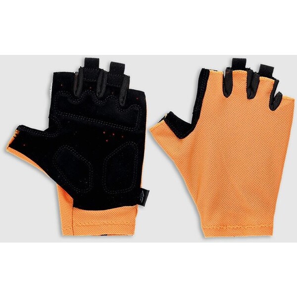 4F Rękawiczki rowerowe z żelowymi wkładkami uniseks - pomarańczowe