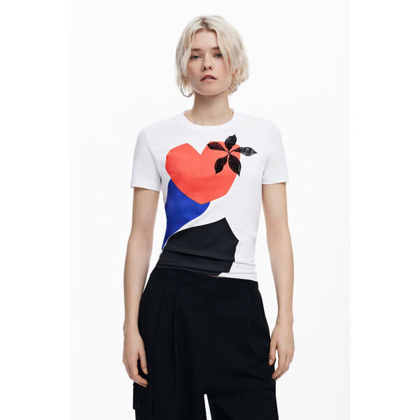 Desigual Koszulka zaprojektowana przez Mr. Christian Lacroix 25SWTKXP1000