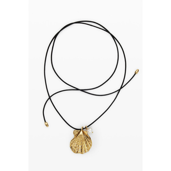 Desigual Naszyjnik sznurek muszla srebrna powłoka Zalio 25SAGO299125U