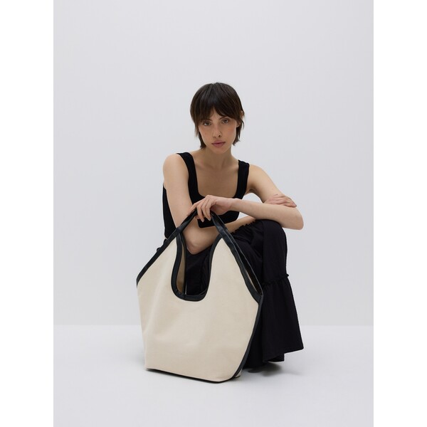 Reserved Tkaninowa torebka hobo 366CN-01X