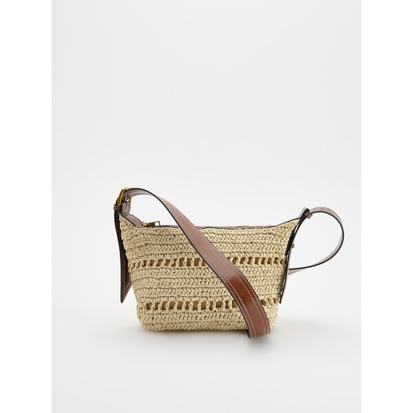 Reserved Pleciona torebka na ramię 402CN-88X