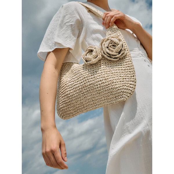 Reserved Pleciona torebka na ramię 388CN-12X