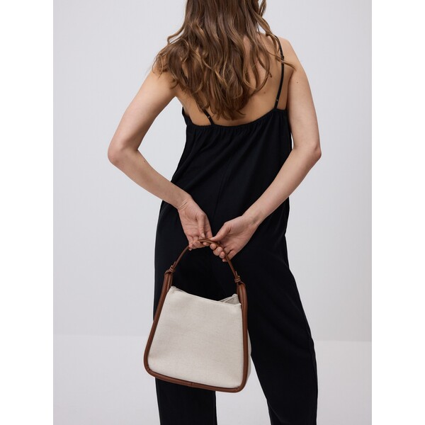 Reserved Żakardowa torebka bucket 308CN-88X