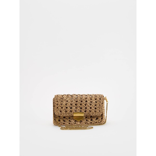 Reserved Pleciona torebka z łańcuszkiem 399CN-80X