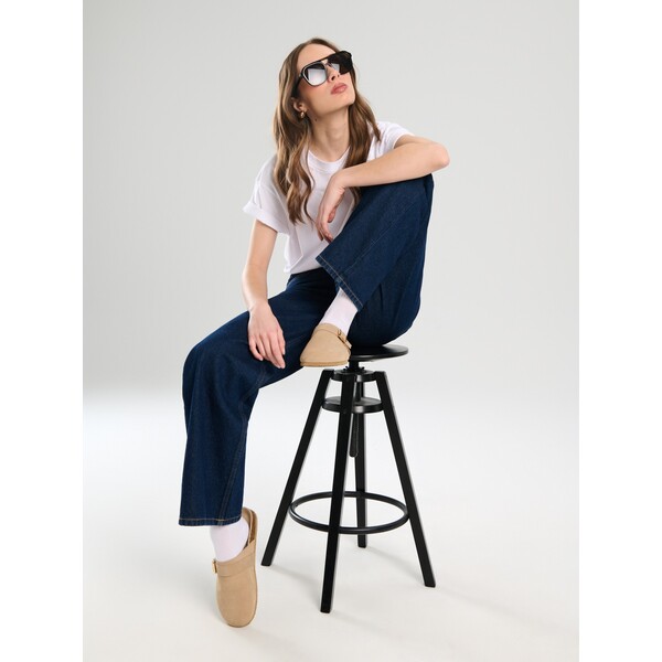 Sinsay Skórzane klapki 359EL-08X