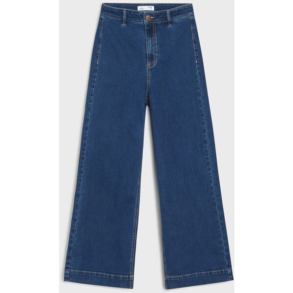 Sinsay Jeansy culotte z wysokim stanem 874EV-95J