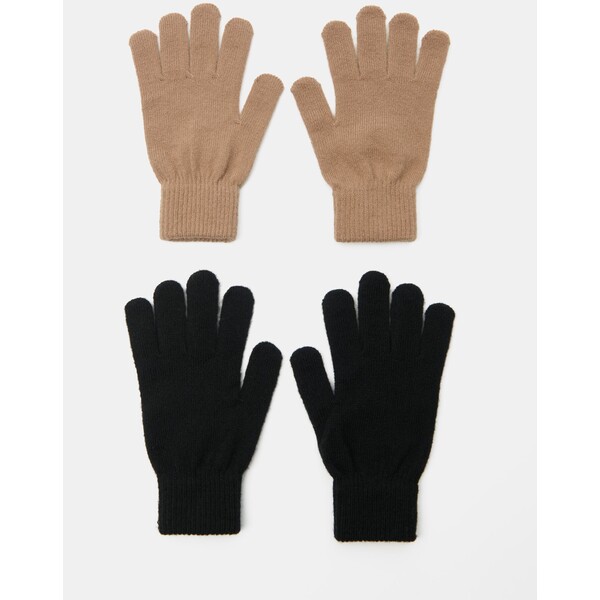 Sinsay Rękawiczki z dekoracyjnym splotem 2 pack 1300X-80X