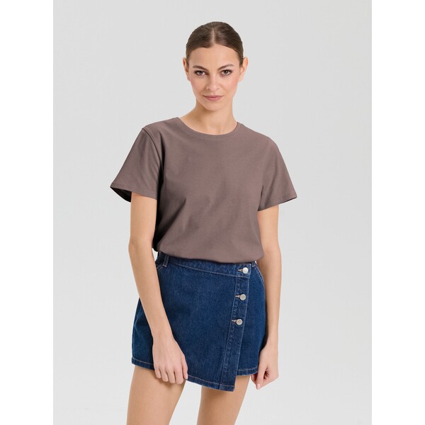 Sinsay Bawełniana koszulka basic 504EU-84X