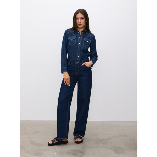 Sinsay Jeansy wide leg 867EV-95J