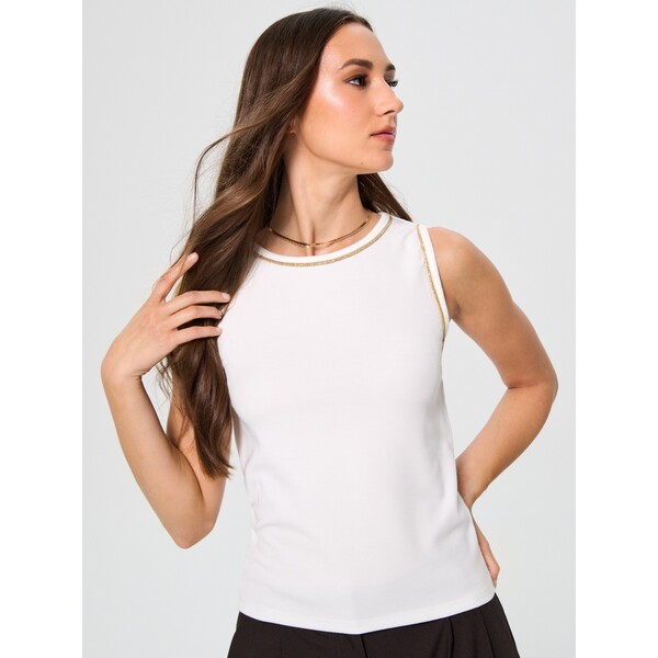 Sinsay Top ze złotymi zdobieniami 652EU-01X