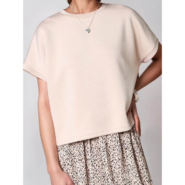 Sinsay Bluza z krótkim rękawem soft touch 025FJ-08X