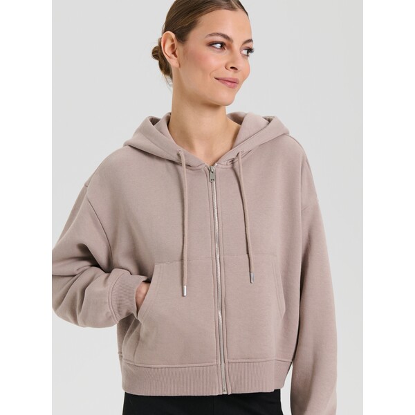 Sinsay Bluza z kapturem z zapięciem 969FI-80X