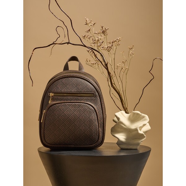 Sinsay Wzorzysty plecak z imitacji skóry 537EK-MLC