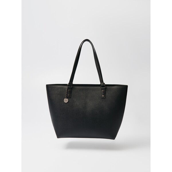 House Czarna torba shopper z zawieszką 000AE-99X