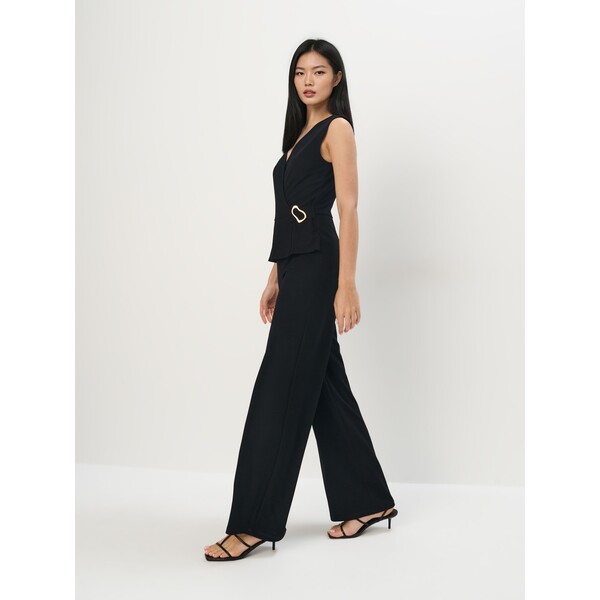 Mohito Elegancki czarny kombinezon 084DI-99X