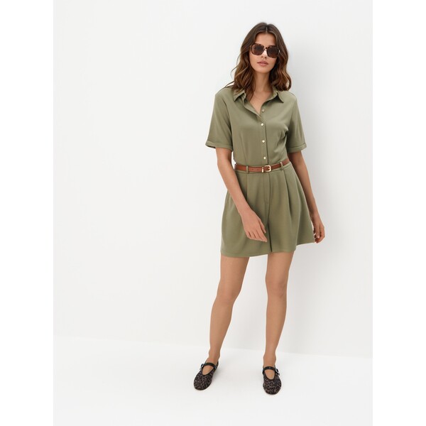 Mohito Oliwkowy kombinezon z paskiem 950GE-87X