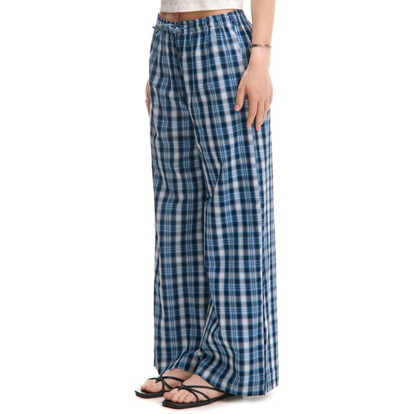 Cropp Niebieskie spodnie w kratę 138CV-59M