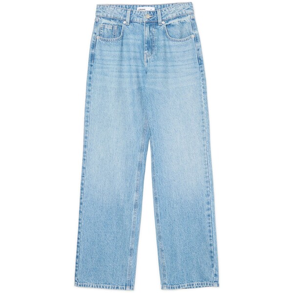 Cropp Jasnoniebieskie jeansy straight z efektem sprania 781FK-55J