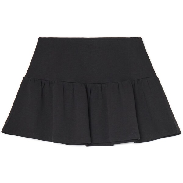 Cropp Bawełniana czarna spódnica mini 020GU-99X