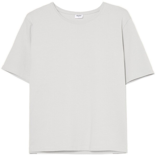 Cropp Jasnoszara koszulka oversize 592FO-09X
