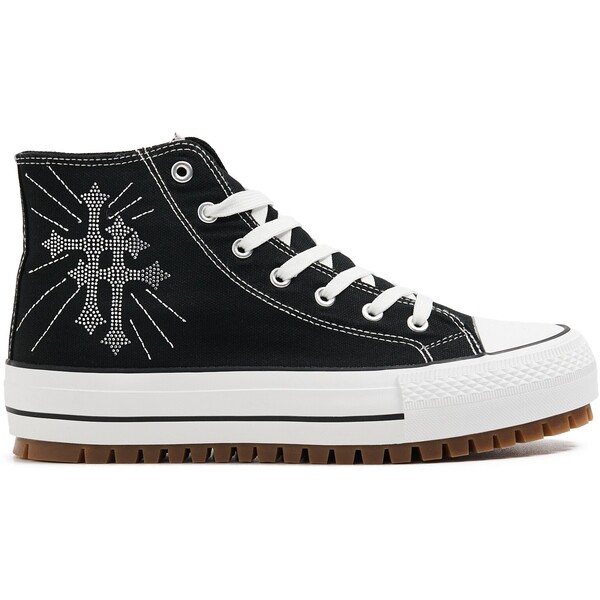 Cropp Wysokie trampki z motywem krzyża 109FZ-99X