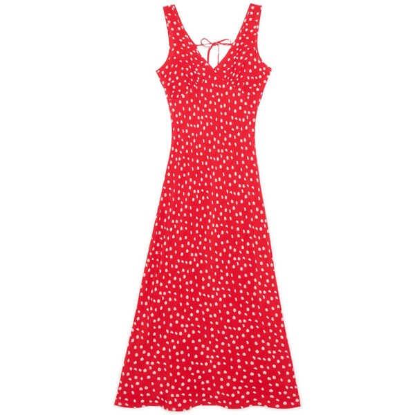 Cropp Czerwona sukienka w stokrotki 564CT-33M