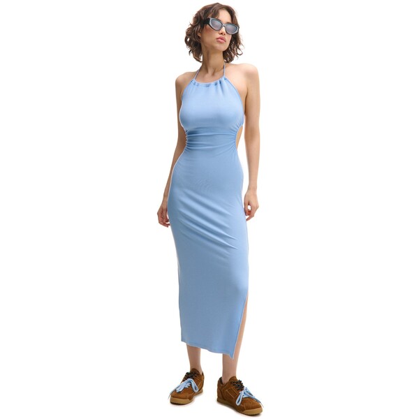 Cropp Niebieska sukienka z odkrytymi plecami 460CT-05X