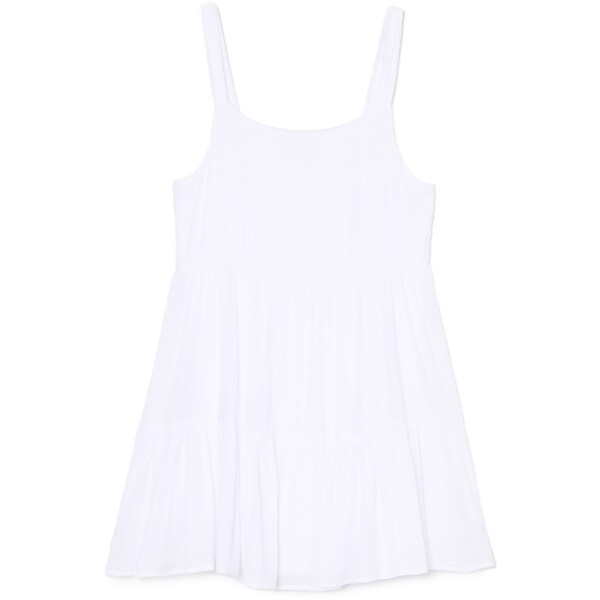 Cropp Krepowana biała sukienka 606CT-00X