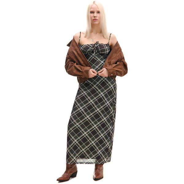 Cropp Sukienka maxi w kratę 439CT-79M