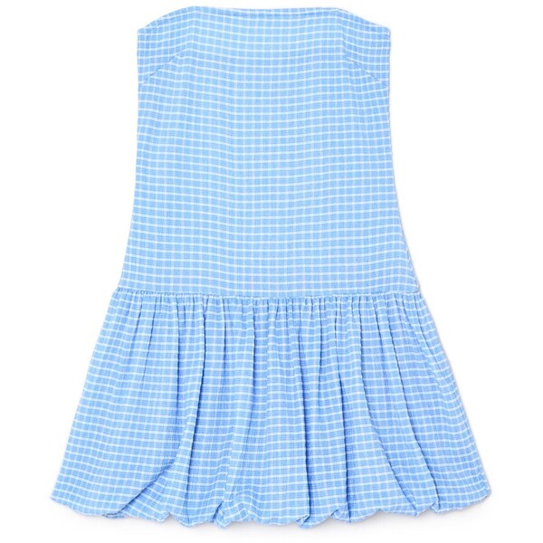 Cropp Niebieska sukienka mini w kratę 446CT-50M