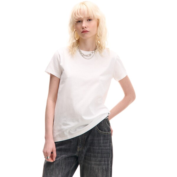 Cropp Biała koszulka oversize 226CV-00X