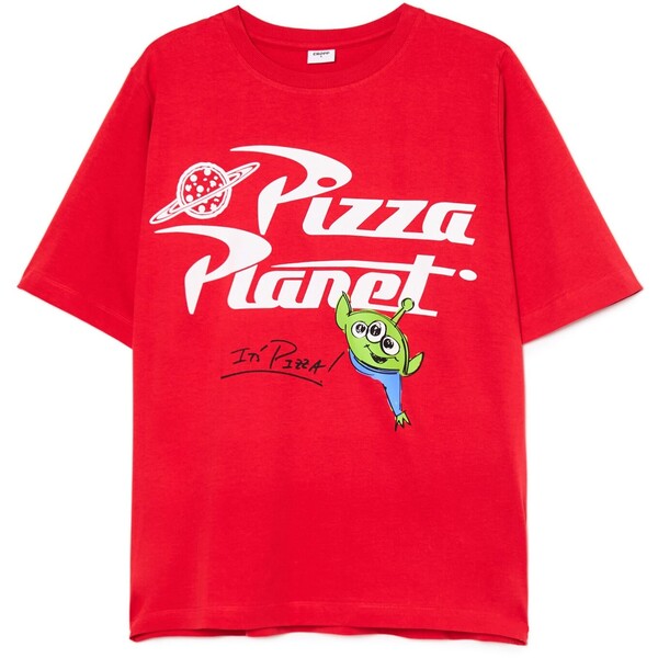 Cropp Czerwona koszulka oversize z nadrukiem Toy Story 817CU-33X