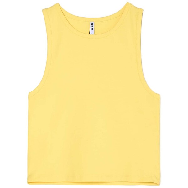 Cropp Żółty tank top 690CU-17X