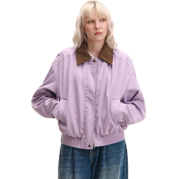 Cropp Jasnofioletowa kurtka z odpinanym kołnierzem 080FL-04X