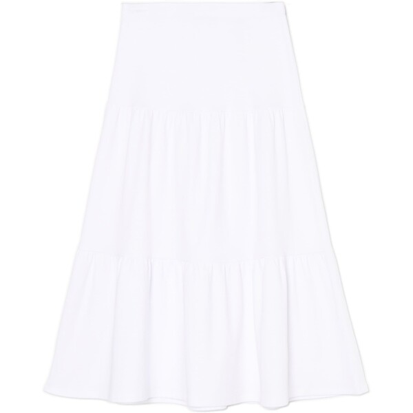 Cropp Bawełniana spódnica midi z falbanami 021GU-00X