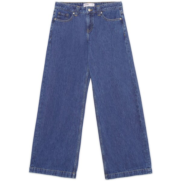 Cropp Niebieskie jeansy wide leg vintage 777FK-55J