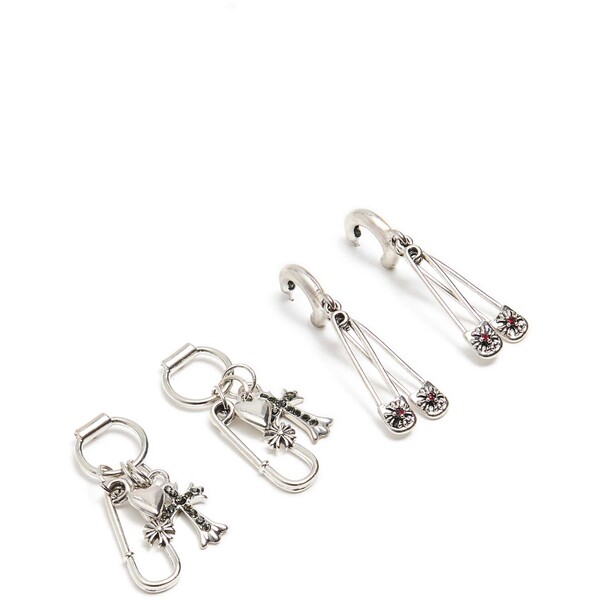 Cropp Zestaw kolczyków z motywem agrafki 512FZ-SLV
