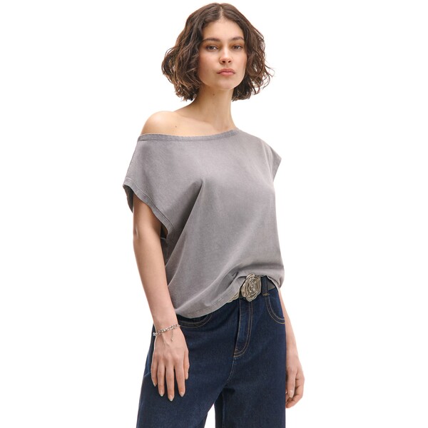 Cropp Luźny T-shirt na jedno ramię 686CU-09M