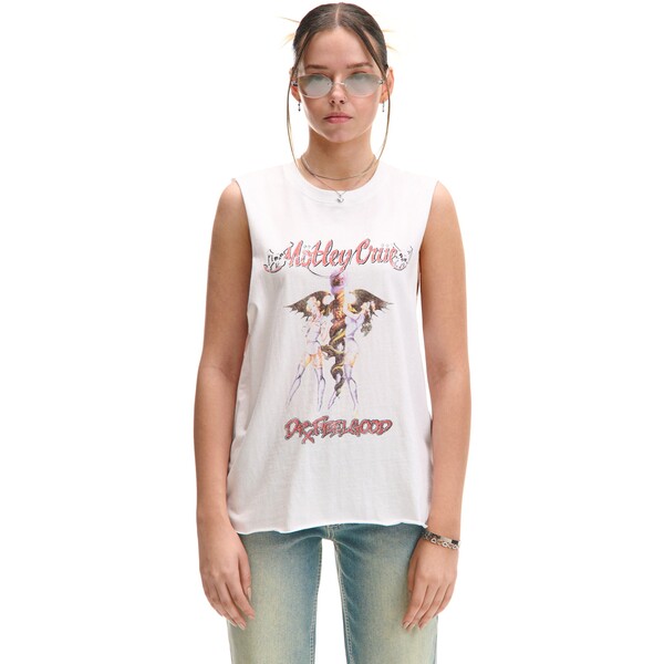 Cropp Biały tank top Mötley Crüe 691CU-00X