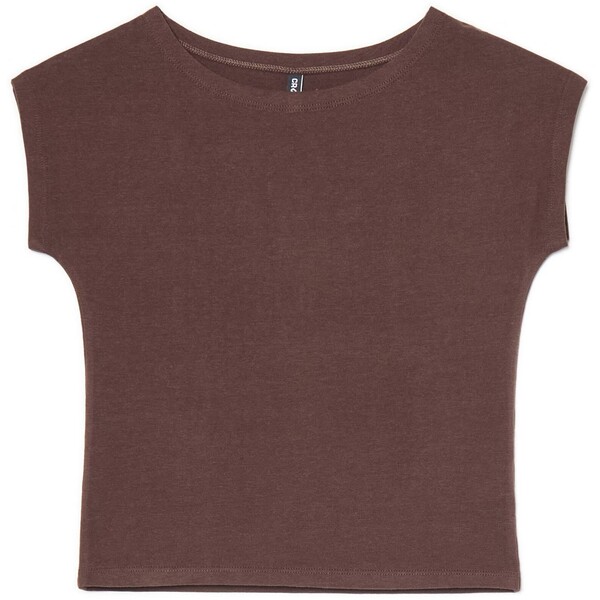Cropp Brązowa koszulka z modalem 669FO-88X