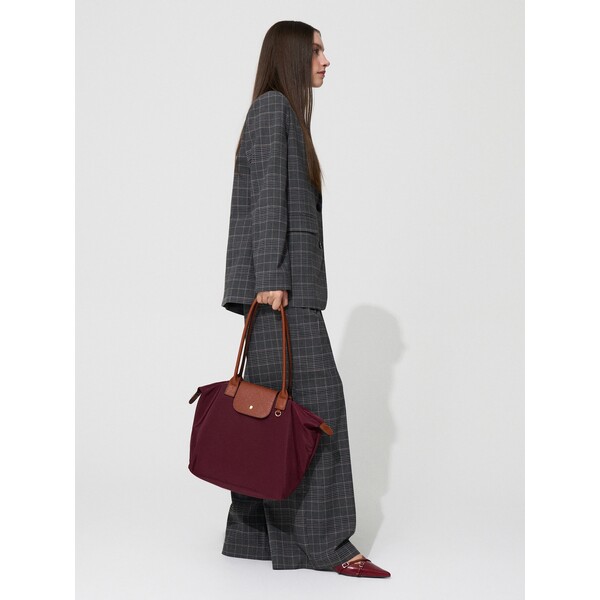 House Bordowa torebka z klapką z imitacji skóry 134GQ-83X