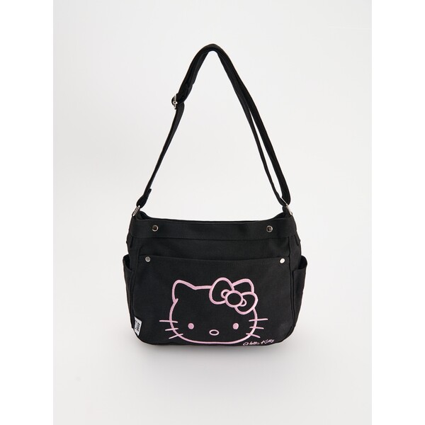 House Czarna torebka z haftem Hello Kitty 070EA-99X