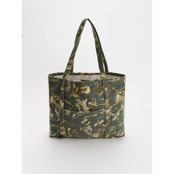House Torba shopperka bawełniana camo 091EA-MLC