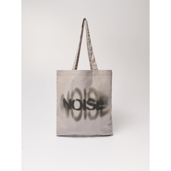 House Jasnoszara torba bawełniana z nadrukiem Noise 135BT-09X