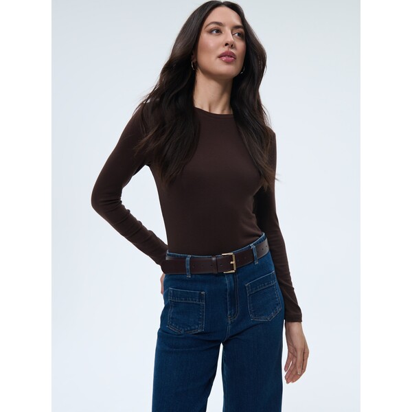 Mohito Brązowa bluzka z dodatkiem wełny 320GV-88X