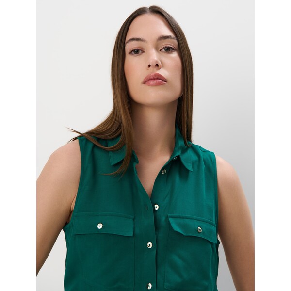 Mohito Zielona koszula z wiskozy 562ED-77X