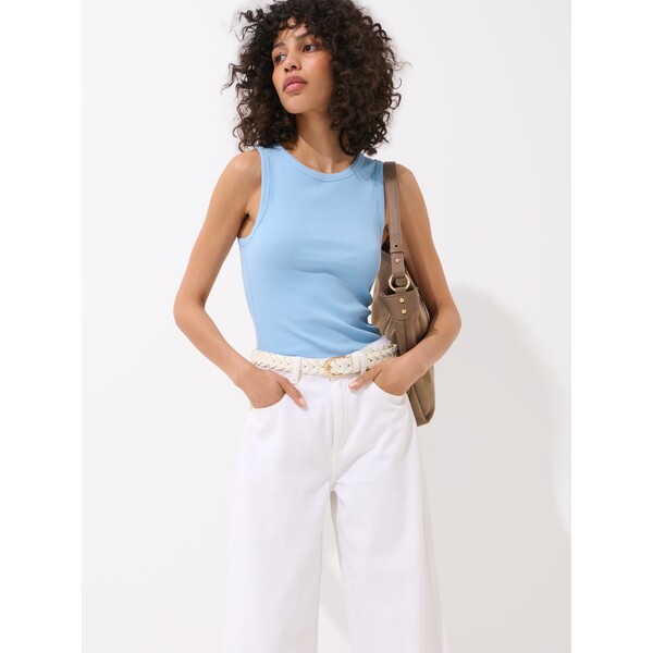 Mohito Dopasowany błękitny top 8870W-05X