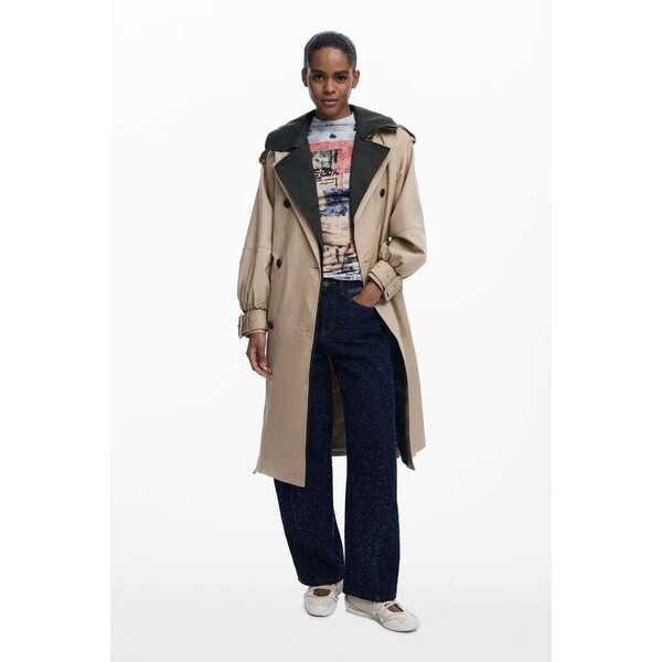 Desigual Prochowiec z podwójnym klapami 25WWEWXD6007