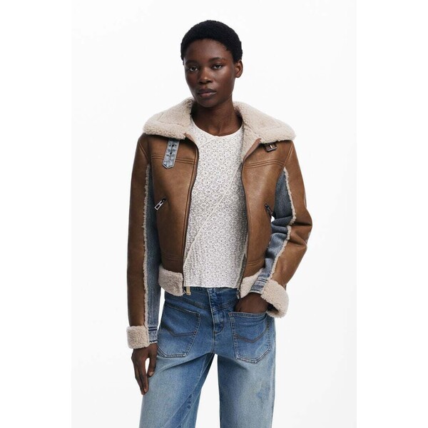 Desigual Kurtka z futerkiem 25WWEW396000