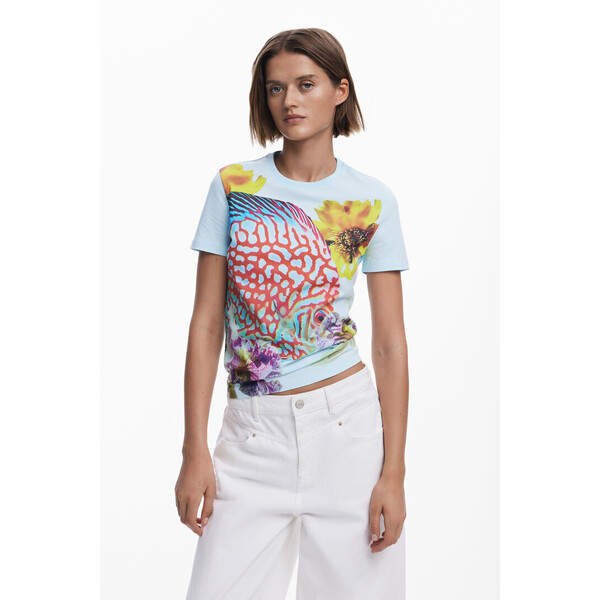 Desigual Koszulka zaprojektowana przez Mr. Christian Lacroix 25SWTKXN5002